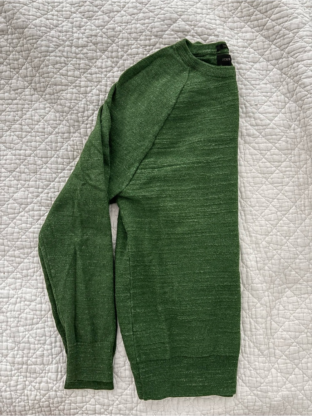 J. Crew Men's Forest Green Crewneck Sweater